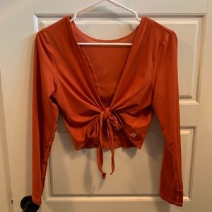 NWOT BuffBunny Wrap Around Top